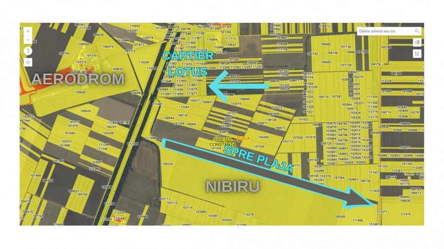 Teren intravilan construibil pe partea cu Marea in zona Aerodrom NIBIRU - 8
