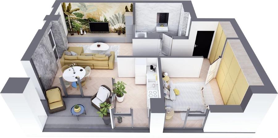 Proprietar 2 camere Ultracentral Nord One Brediceanu, parcare subteran - 15