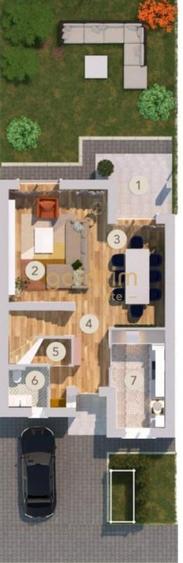 COMISION 0/VILA NOUA/ MOBILATA/CURTE 50 mp/2 LOCURI DE PARCARE - 33