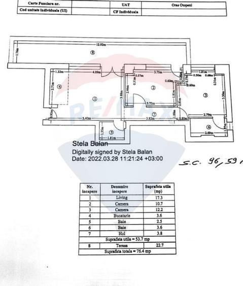 Apartament 3 camere, parcare subterana, Otopeni Trio - 13