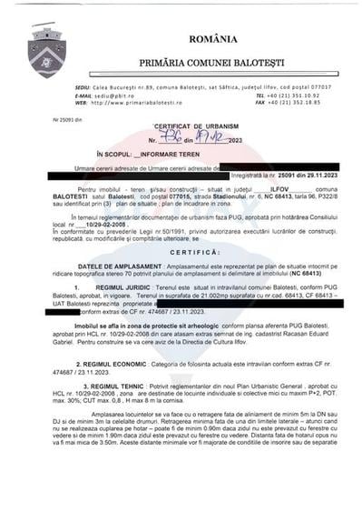 Teren Intravilan de vanzare 21000 mp Balotesti Central Soseaua Unirii - 4