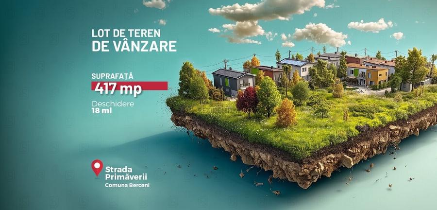 Teren Comuna Berceni - strada Primaverii 417 mp - 1