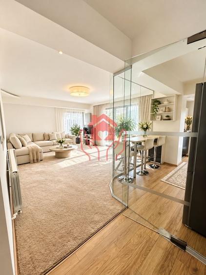 Apartament cu 3 camere decomandat, mobilat în Herăstrău