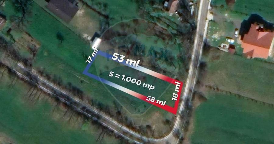 Teren Construcții intravilan de 1000 mp, în Rus