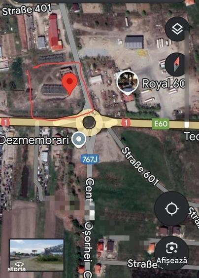 Teren cu constructii giratoriu Oradea(Osorhei)-Cluj, 7010 mp,141 /mp - 1