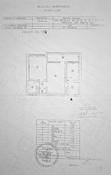 Apartament 2 camere complet renovat, Podu Roș 53 mp, etaj 1/10 - 14
