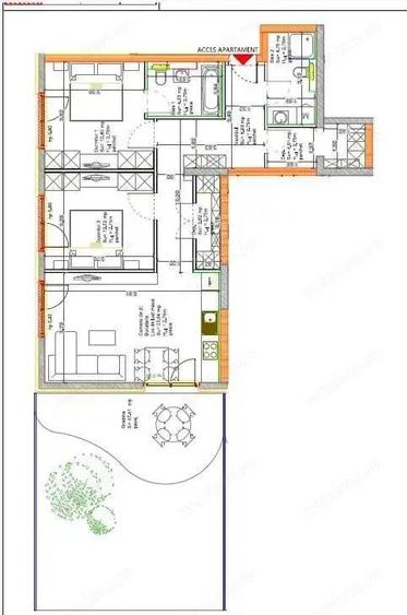 Apartament finisat, cu gradina si parcare, comision 0, AFI Ared R34 - 1