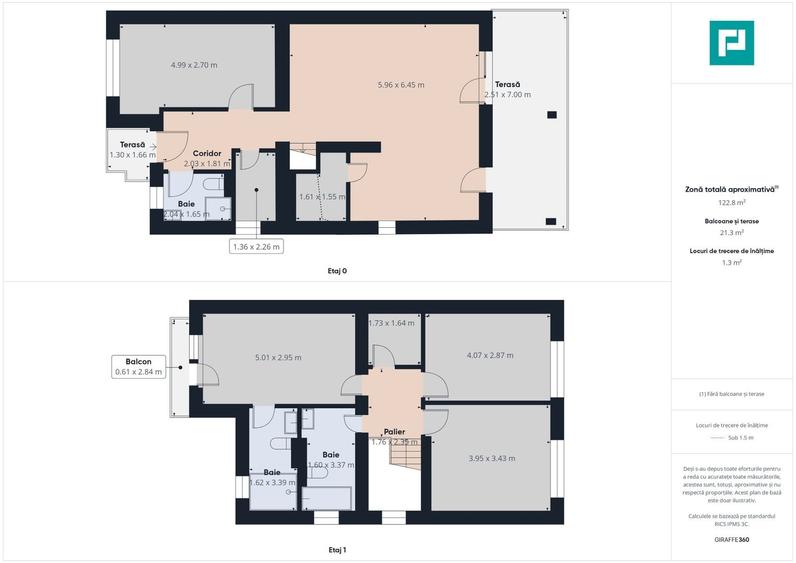 Duplex 5 camere  în cartier Europa Mosnița Nouă - 23