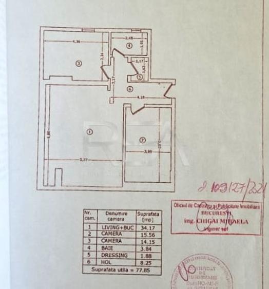 Apartament cu 3 camere decomandat, mobilat în Gorjului