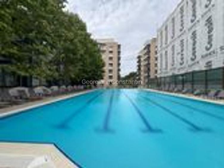 Apartament mobilat si utilat, complex cu piscina, PARCARE INTERIOARA