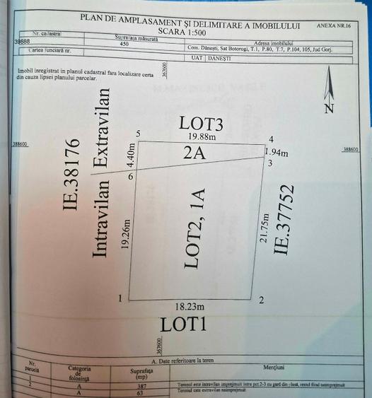 Parcele teren 450mp Botorogi,Danesti - 4