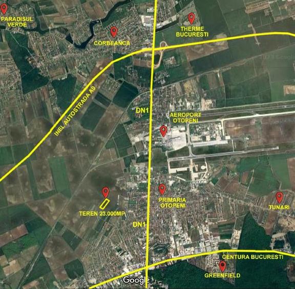 Oportunitate de Investitie in Otopeni - teren extravilan 23.000 mp - 2