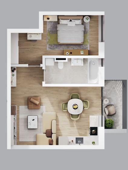 Comision 0% Apartament 2 camere | Proiect NZEB | Zonă de Nord Timișoara | - 2