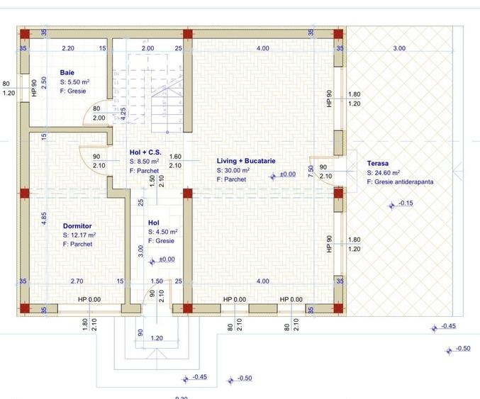 Casă cu 4 camere cu Teren 320 Mp în Mărgineni