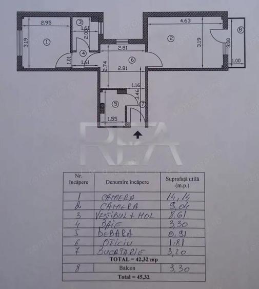 2 camere, Theodor Pallady, decomandat, et. 4, inst. schimb., metrou - 1