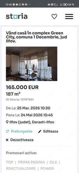 Anun? casa de vanzare. Tip imobil: vila P+1.An construc?ie 2020. Sup 187 mp,la sol 78 mp.teren intra - 1