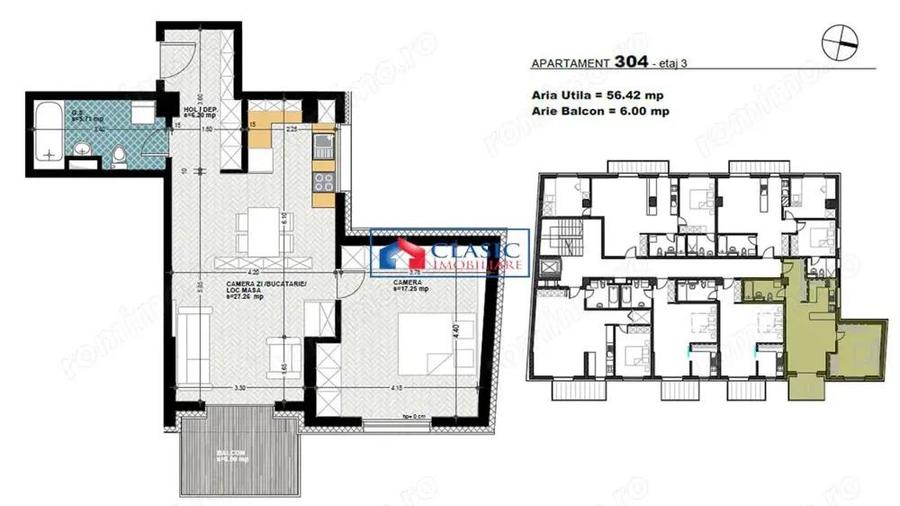 Apartament 2 camere, ansamblu rezidential nou, zona Marasti, strada Dorobantilor - 2