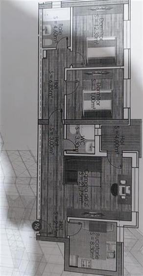 Apartament 3 camere Pacii - 1