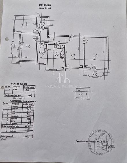 Apartament 4 Camere Et.4/8 De Vanzare, Str Marasti, Zona 7 Noiembrie - 2