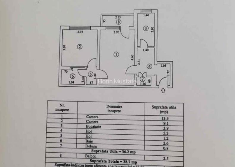 Apartament 2 camere confort 2, zona Viziru 1, etaj 3. Apartament 2 camere confort 2, zona Viziru 1, etaj 3.