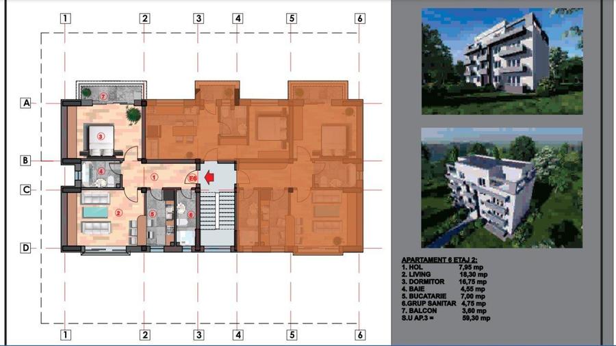 vanzare apartament 2 camere,  metrou Nicolae Grigorescu, bloc 2025 in constructi - 6
