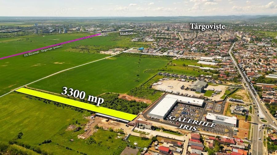 Teren de 3300 mp, în Centură