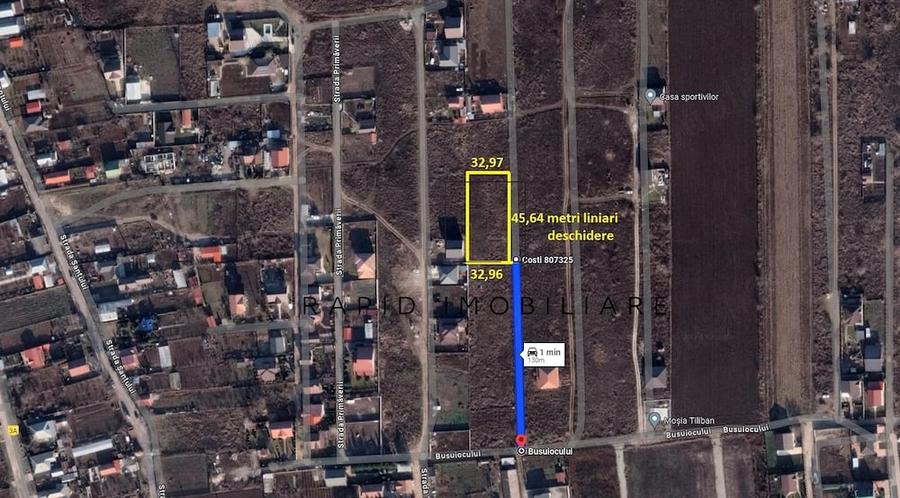 Teren de 500 mp, în Central