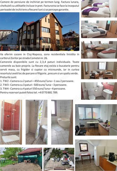 Camere de inchiriat pentru birouri sau locuinta in Zorilor, Cluj-Napoca. - 1