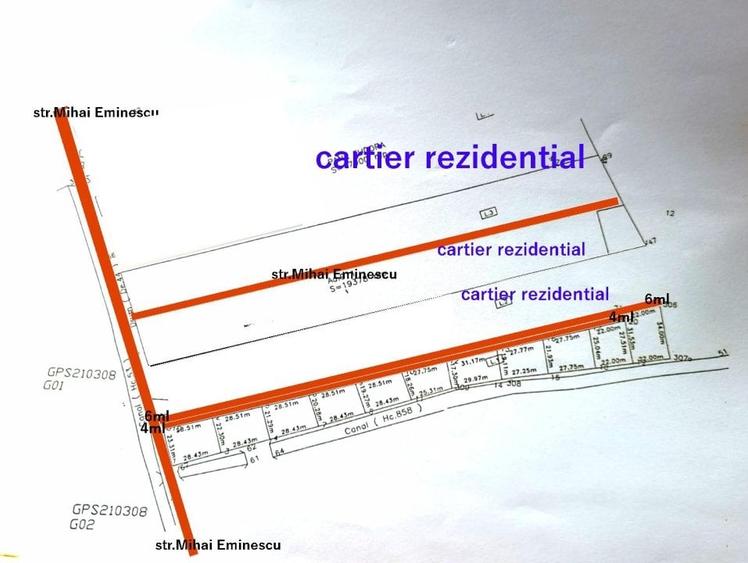 Teren intrav. 7500mp -11 loturi ,strict rezidentiala aproape de INST.Ana Aslan! - 2
