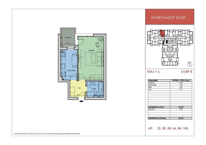 Garsoniera la 5 minute metrou - 2