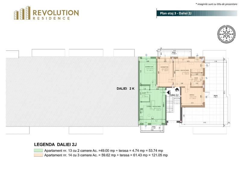 COMISION 0% - Apartamente finisate cu 2-3 camere - Daliei 2J, Baia Mare - 2