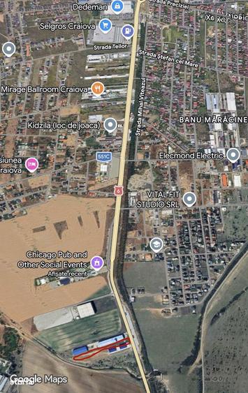 Teren stradal 5000 mp- deschidere 20 metri- Zona Selgros Craiova - 1