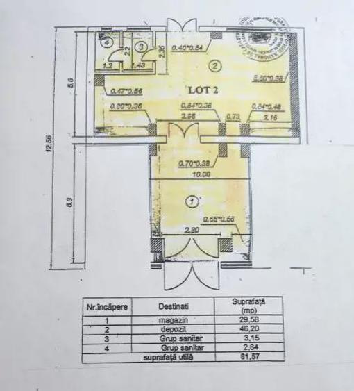 Zona Teiul Doamnei 82 mp trafic intens pietonal - 1