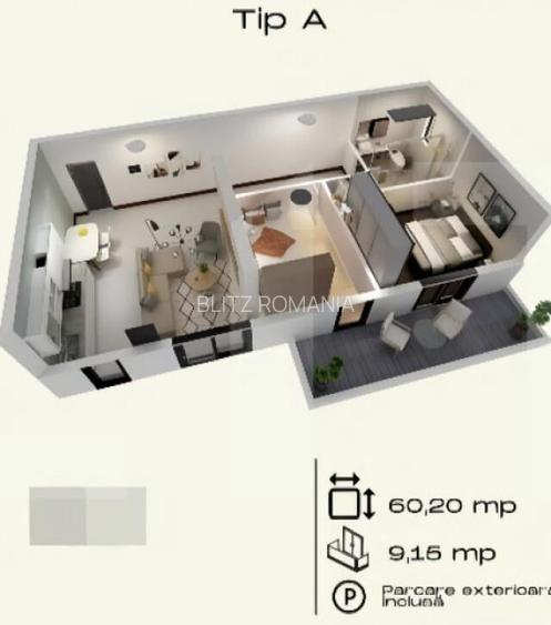 Apartament 3 camere Torontalului, parter, bloc nou