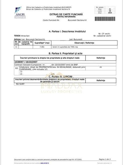 Teren Intravilan ***7.491 mp*** 2S+P+14E // Drumul Taberei - 4