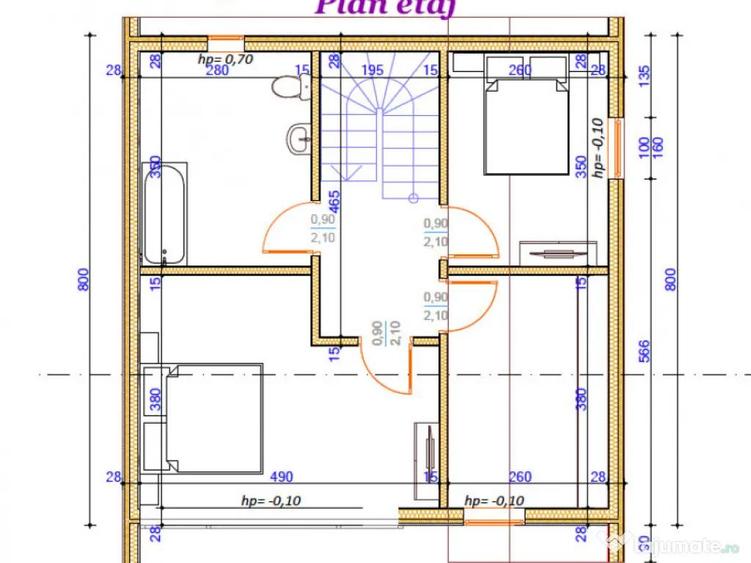 Casa noua P+E, 115 mp, teren 900 mp, langa de Vatra Dornei - 2