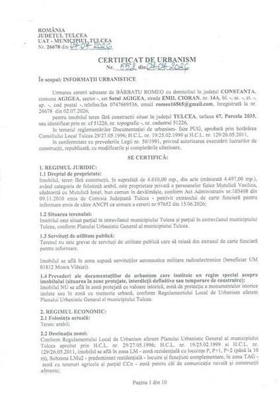 Teren de 4497 mp, în Central