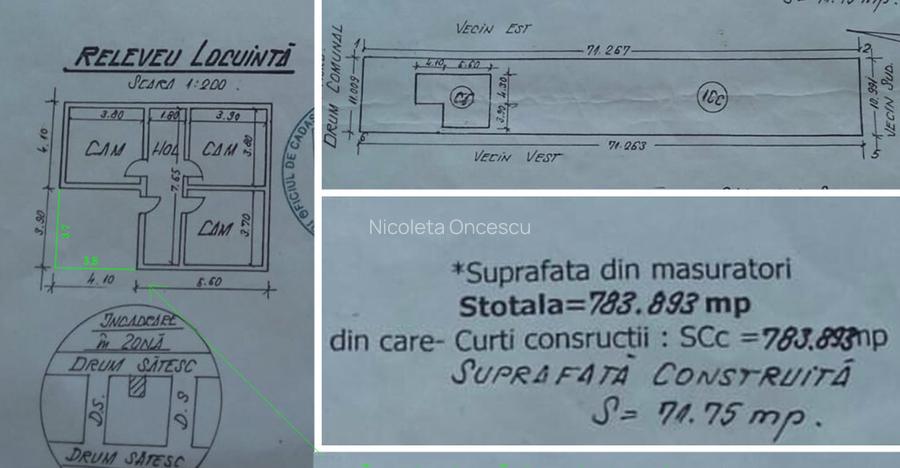 Casa batraneasca + teren generos 783mp Cumpana pret (negociabil)