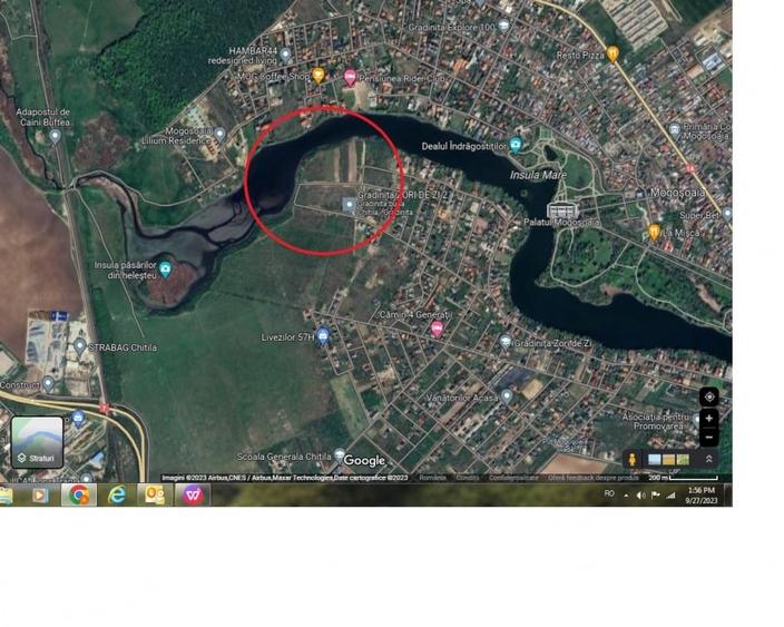 Teren deschidere lac-Mogosoaia cu PUZ aprobat - 2