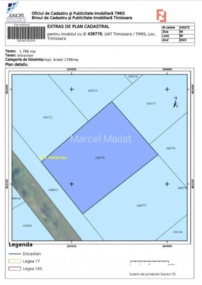 Teren intravilan 3546 mp, S+P+2E+M, Calea Torontalului Teren intravilan 3546 mp, S+P+2E+M, Calea Torontalului