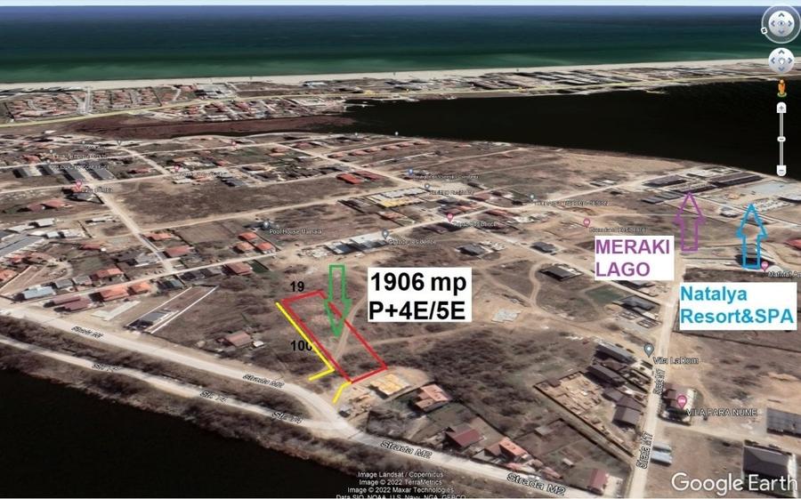 Teren Mamaia Sat 1906 mp P+4E/5E - bloc / ansamblu case - 1