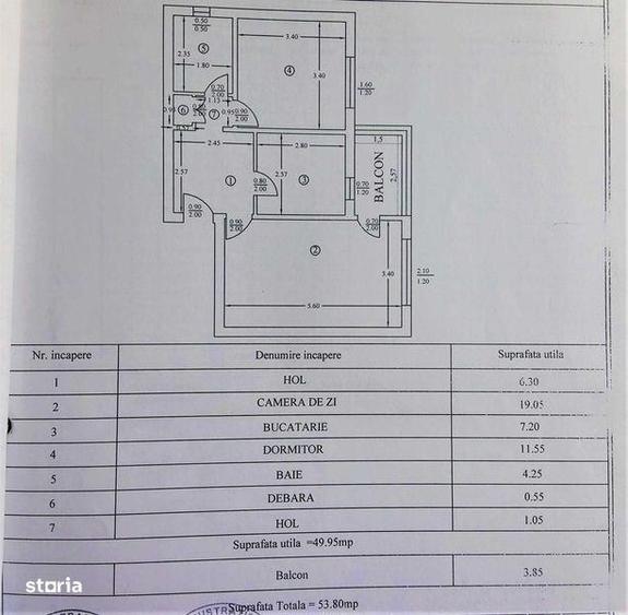 Oferta investitie / Apartament 2 camere de vanzare Caracal zona HCC - 1