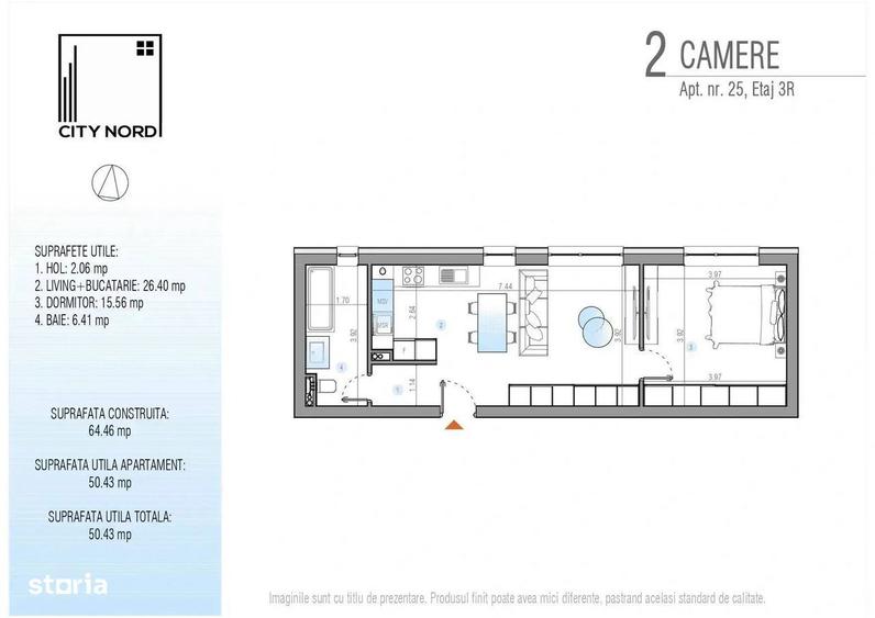 Direct Dezvoltator-0 stres! Baie 6.5 mp cu geam - 1