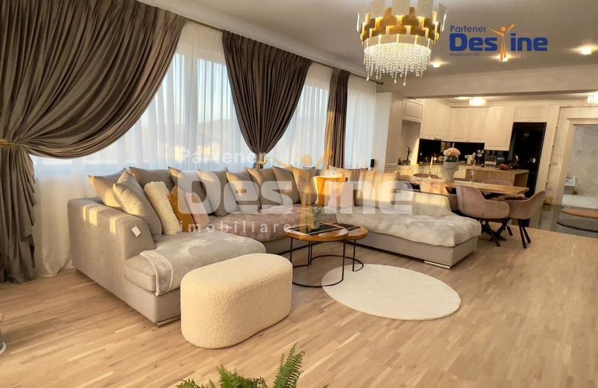 Penthouse cu 3 camere, mobilat în Bucium