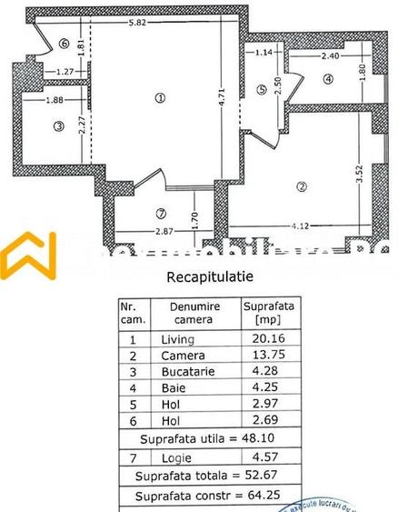 Apartament cu 2 camere semidecomandat în Bucureștii Noi