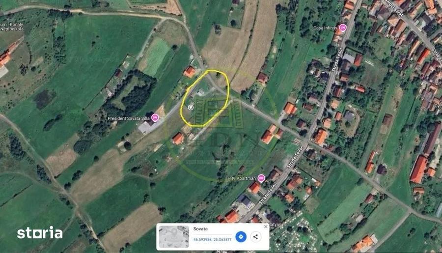 Teren de 1000 mp, în Central