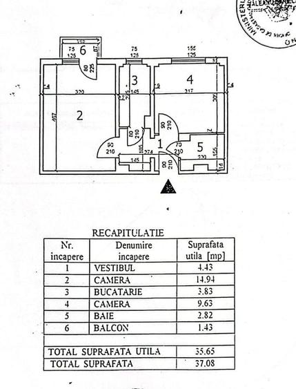 Apartament cu 2 camere semidecomandat, mobilat în P-ța Reșița
