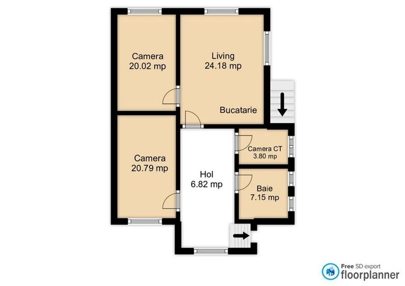 Apartament cu 3 camere la casa | Curte 130 mp | Zona Grivitei strada Vulcan - 28
