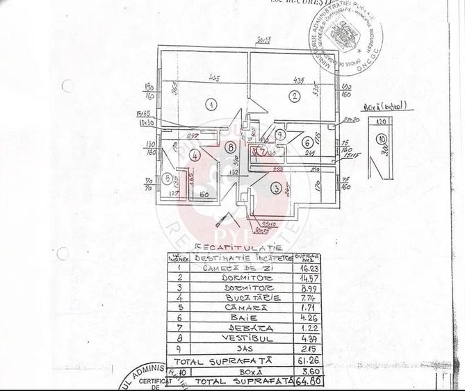 Metrou Jiului | 3 camere | 61mp | Decomandat | B12522 - 5