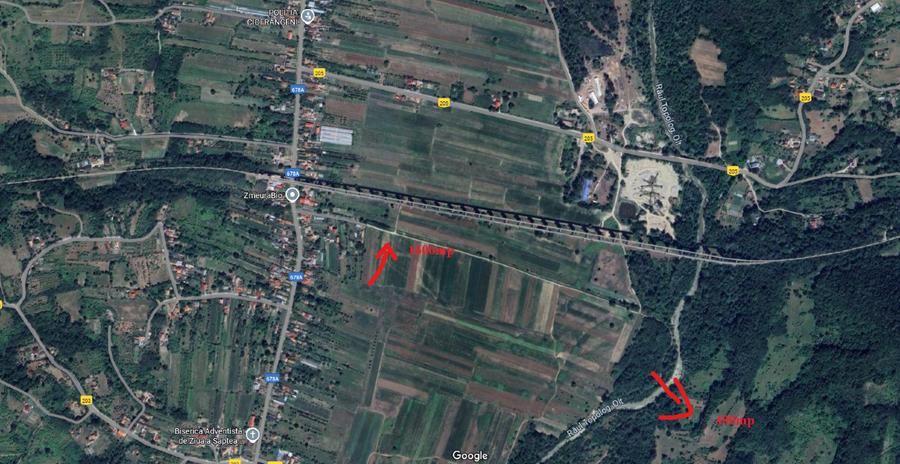 Vând 2000 mp teren plan extravilan în Ciofrângeni, Argeș - 1